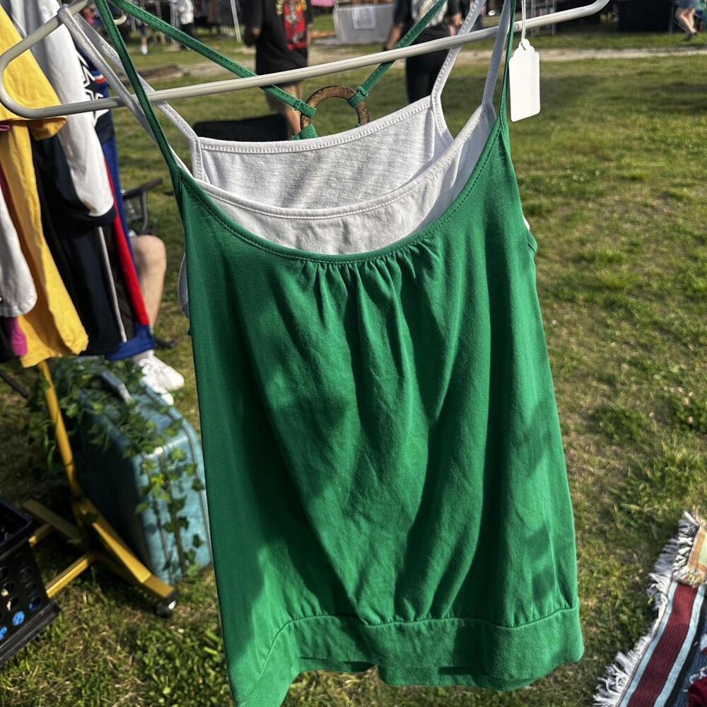 Women's Green Vests-tanks-cami